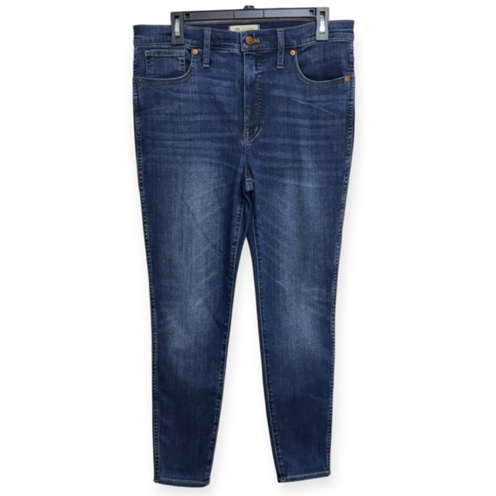 Madewell Women’s 10”‎ High Rise Dark Blue Skinny Jeans Size 30